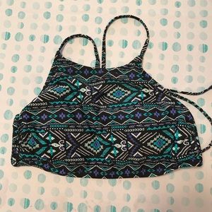 Like new - Tribal design bikini top.